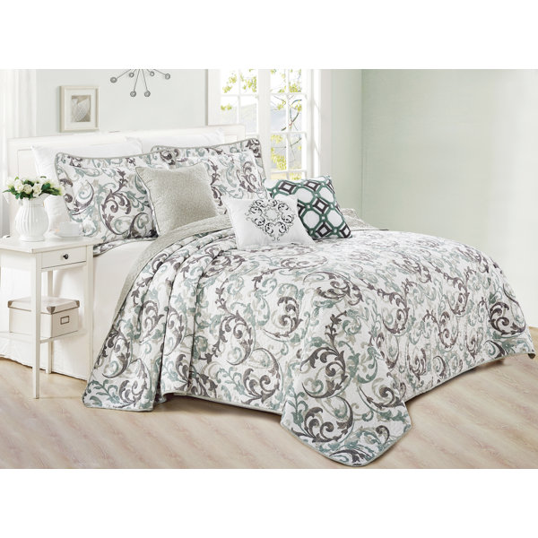 Serenta Ravello Scroll Modern & Contemporary Cotton Blend Damask